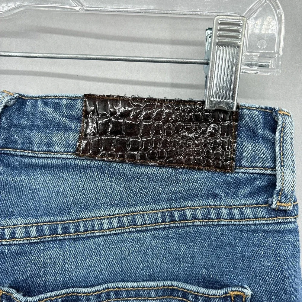 SPRWMN Jeans Womens‎ 30 Blue Skinny Straight High Rise Made In USA Denim Stretch